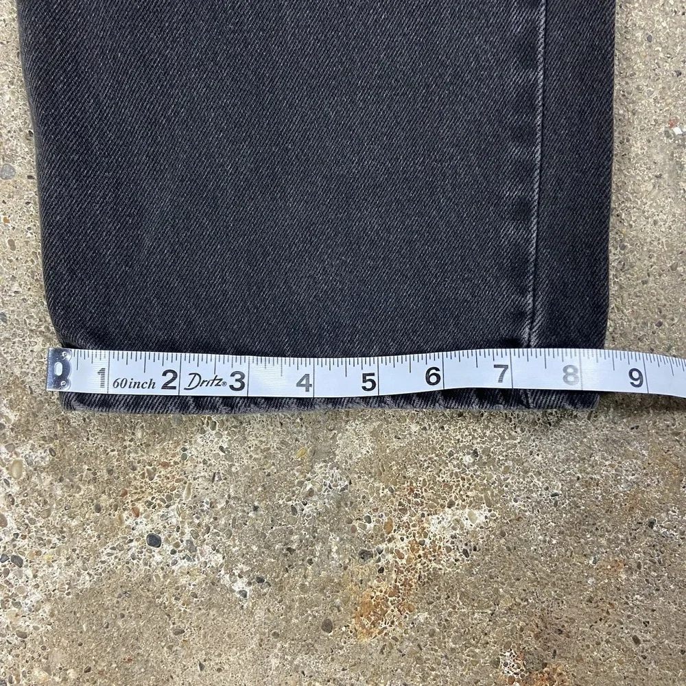 Vintage Levi's 505 Jeans Size 36x32 Black‎ Denim Classic Straight Leg Fit